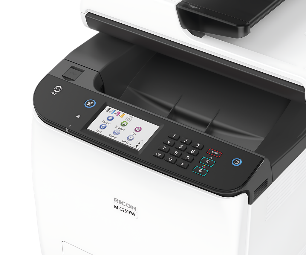 Fotocopiadora RICOH M C251FW – Impresora Láser Multifuncional Color A4