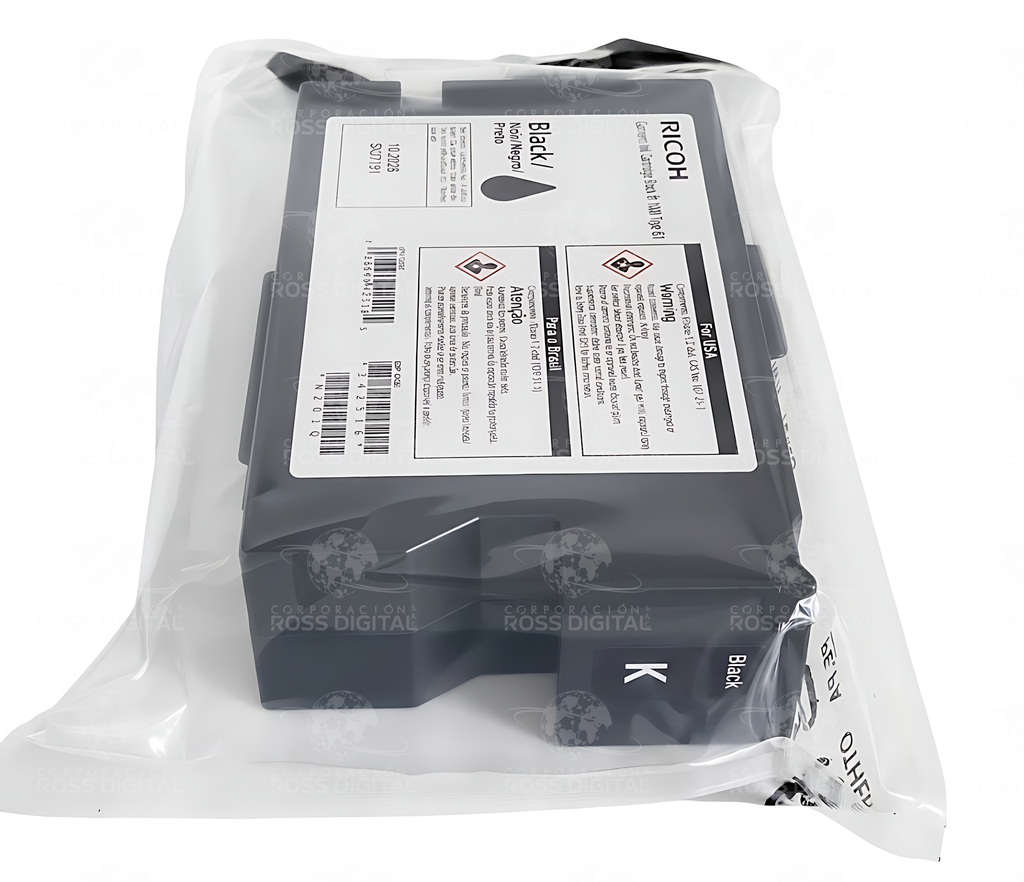 CARTUCHO DE  TINTA NEGRO ORIGINAL TIPO G1 PARA PRENDAS RICOH RI 1000 RI 2000