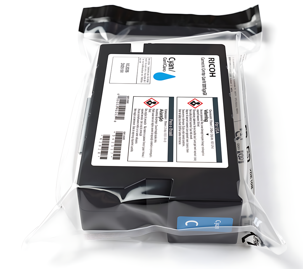 Cartucho De Tinta Cian Tipo G1 Origial Para RICOH RI 1000 - RI 2000 Textil