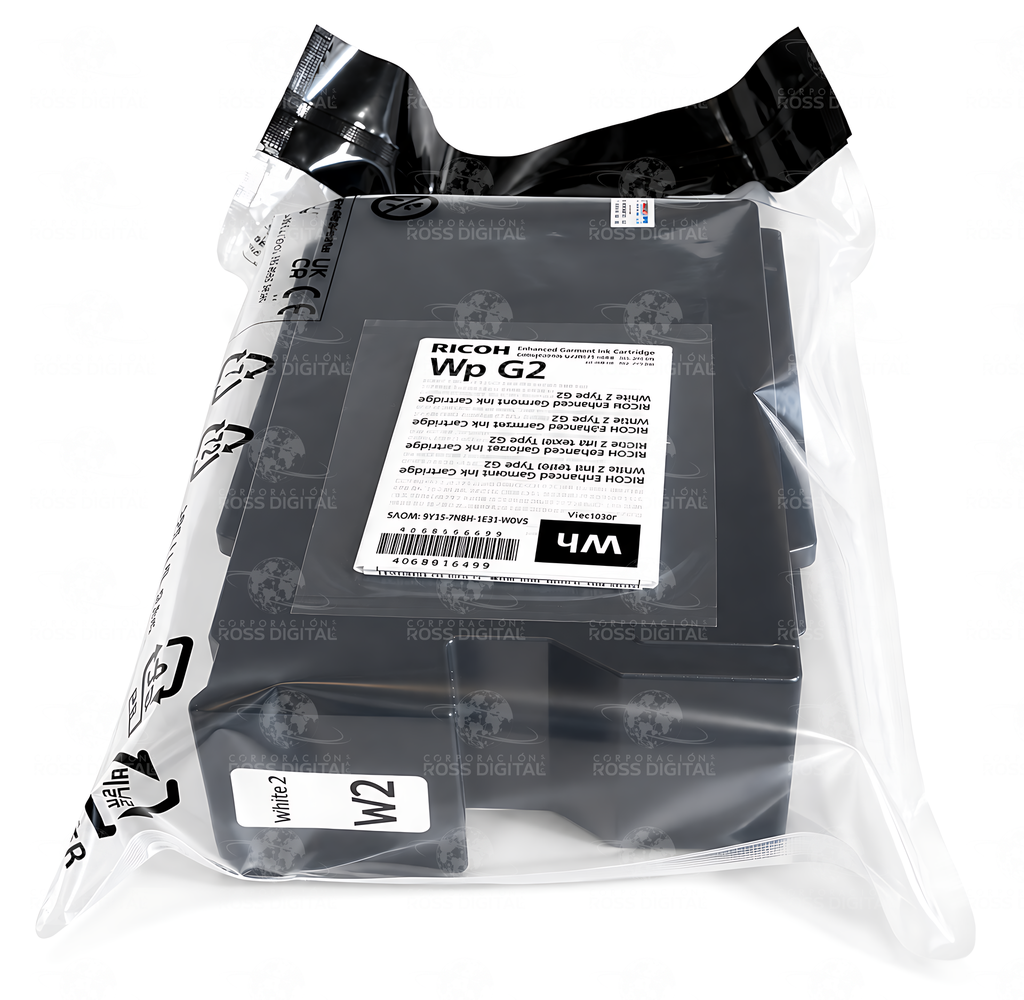 Cartucho De Tinta Blanco 2 Tipo G1 Origial Para RICOH RI 1000 - RI 2000 Textil