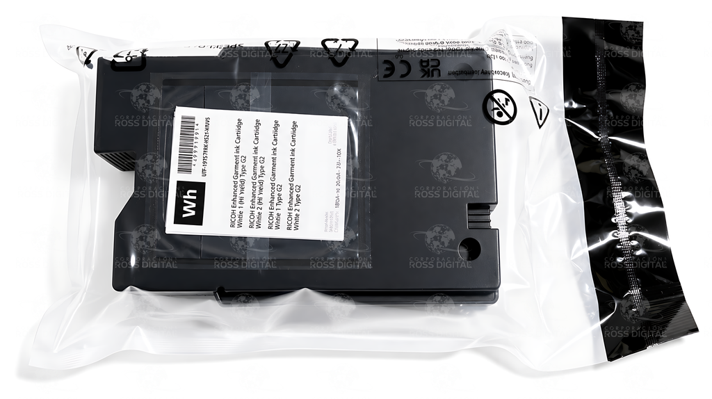 Cartucho De Tinta Blanco 2 Tipo G1 Origial Para RICOH RI 1000 - RI 2000 Textil