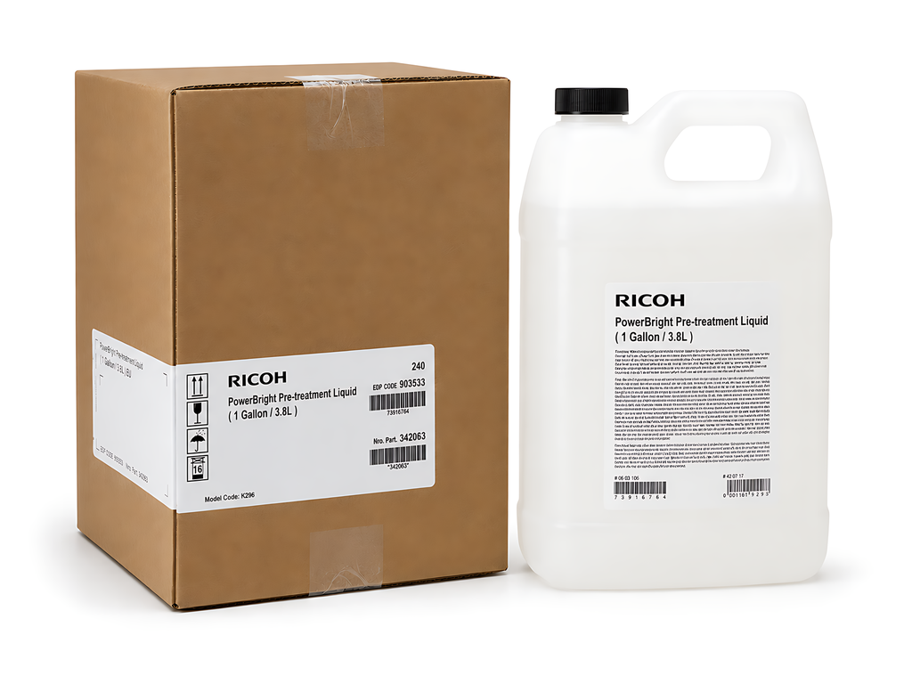 Líquido de Pretratamiento PowerBright 1 Gallon / 3,8 L Original Ricoh