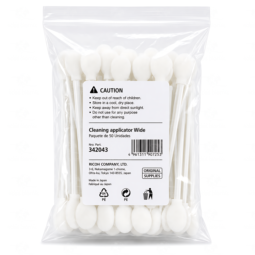 Aplicador De Limpieza Ancho Paquete De 50 Original Ricoh Para Sistemas DTG