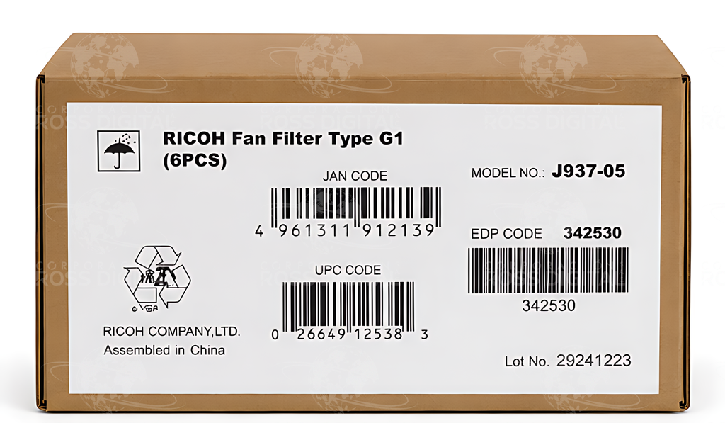 RICOH FAN FILTER TYPE G1 - FILTRO DE VENTILADOR TIPO G1