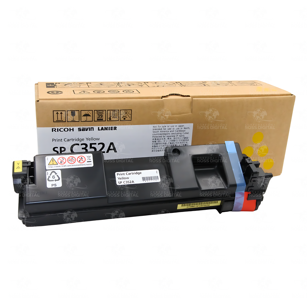 CARTUCHO DE TONER AMARILLO ORIGINAL RICOH SP C352