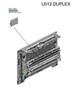 GENUINE DUPLEX UNIT SIDE DOOR -  PUERTA LATERAL ORIGINAL DE UNIDAD DE DUPLEX RICOH MP 305+ SPF