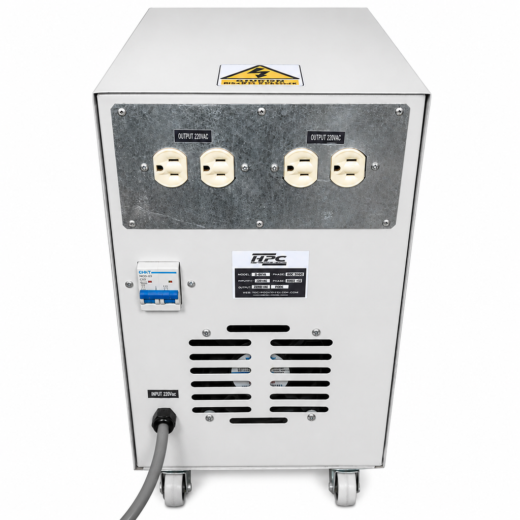 Estabilizador Monofasico Industrial De 5 Kva Con Transformador De Aislamiento 220V