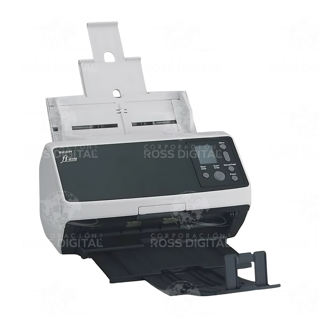  Escáner Ricoh fi-8190 a Color Con Alimentación De Hojas, 90 PPM, USB, Dúplex