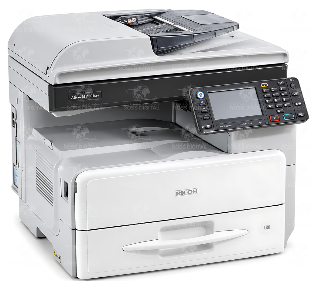 Fotocopiadora RICOH MP 301 spf – Impresora Láser Multifuncional Monocromática A4 Semi-Nueva