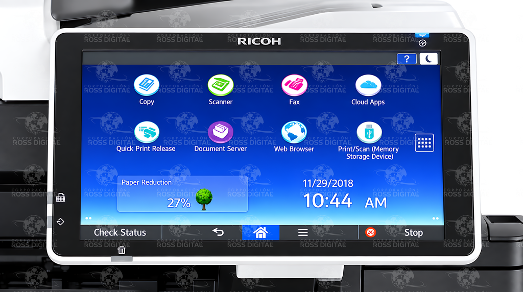 Fotocopiadora RICOH IM 350F – Impresora Multifuncional Láser Monocromática A4 Semi-Nueva