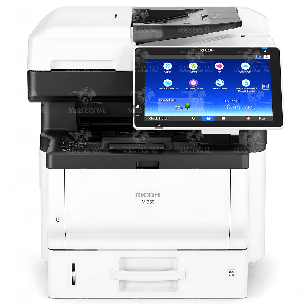 Fotocopiadora RICOH IM 350F – Impresora Multifuncional Láser Monocromática A4 Semi-Nueva