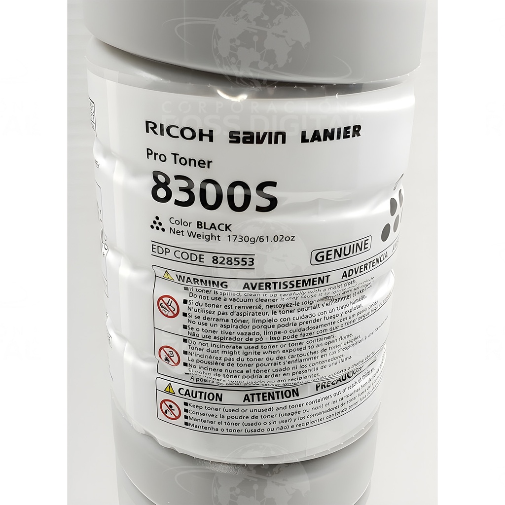 CARTUCHO DE TONER RICOH PRO 8300 S NEGRO ORIGINAL