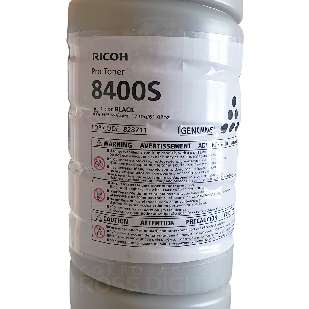 CARTUCHO DE TONER RICOH PRO 8400 S NEGRO ORIGINAL
