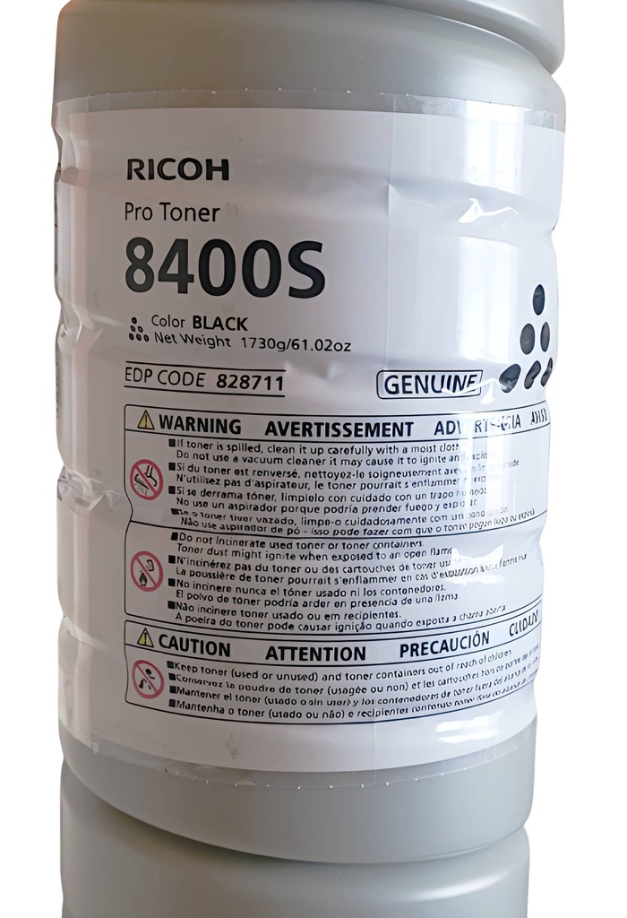 CARTUCHO DE TONER RICOH PRO 8400 S NEGRO ORIGINAL