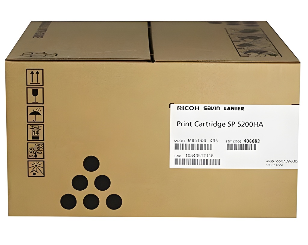 CARTUCHO DE TÓNER RICOH SP 5200HA NEGRO + UNIDAD DE IMAGEN  ORIGINAL