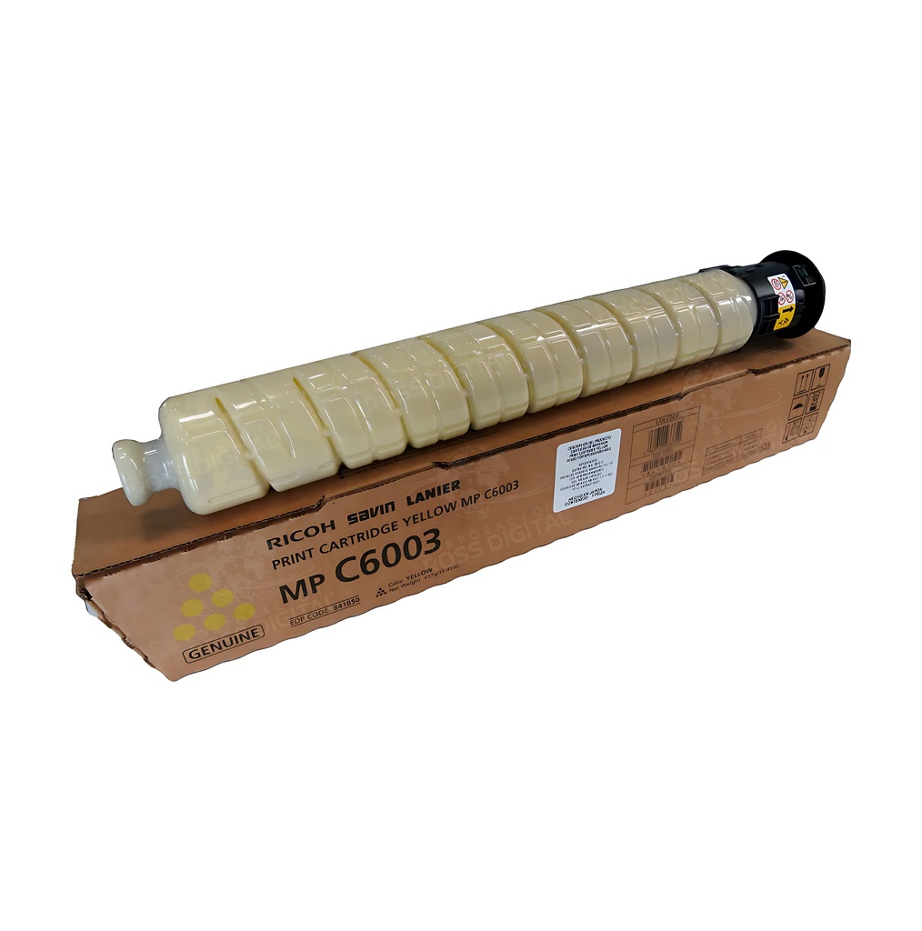 CARTUCHO DE TÓNER RICOH MP C6003 AMARILLO ORIGINAL
