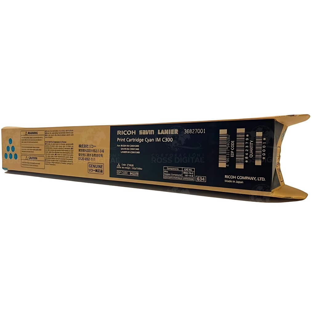 CARTUCHO DE TÓNER RICOH IM C300 CIAN ORIGINAL