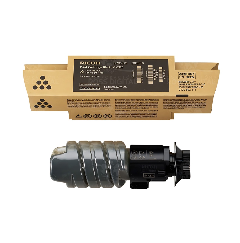 CARTUCHO DE TÓNER IM C320F NEGRO ORIGINAL