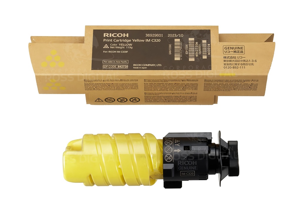 CARTUCHO DE TÓNER RICOH IM C320 F AMARILLO ORIGINAL