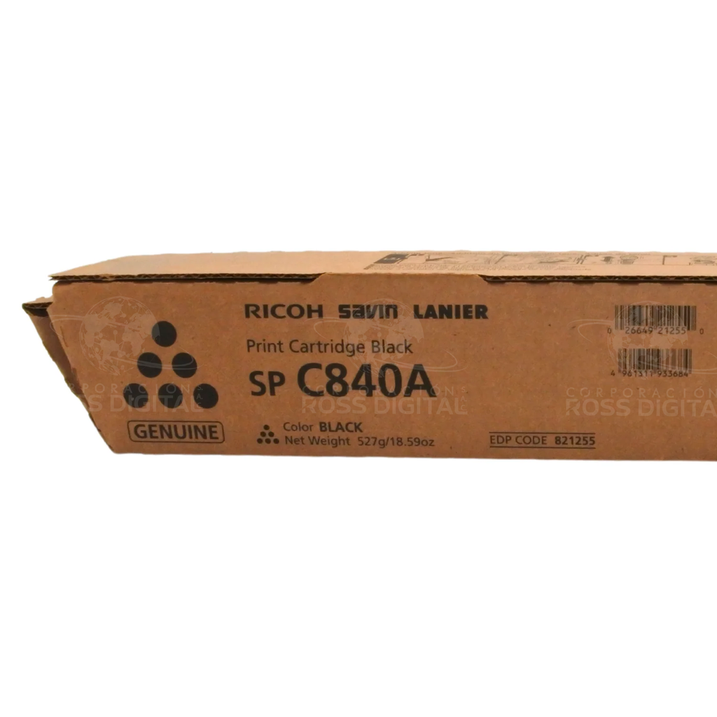 CARTUCHO DE TÓNER RICOH SP C840DN NEGRO ORIGINAL