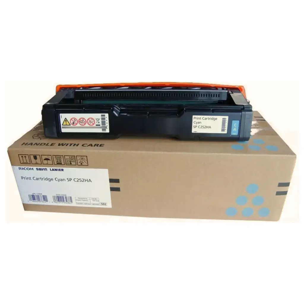 CARTUCHO DE TÓNER RICOH SP C252DN CIAN ORIGINAL