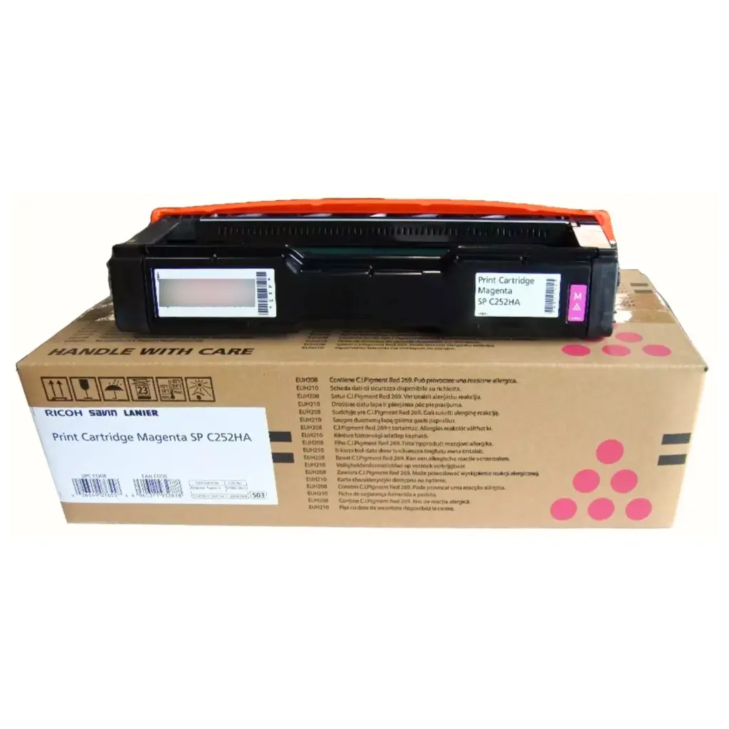 CARTUCHO DE TÓNER RICOH SP C252DN MAGENTA ORIGINAL