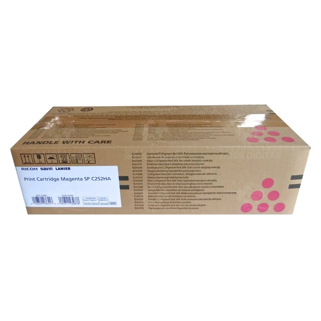 CARTUCHO DE TÓNER RICOH SP C252DN MAGENTA ORIGINAL