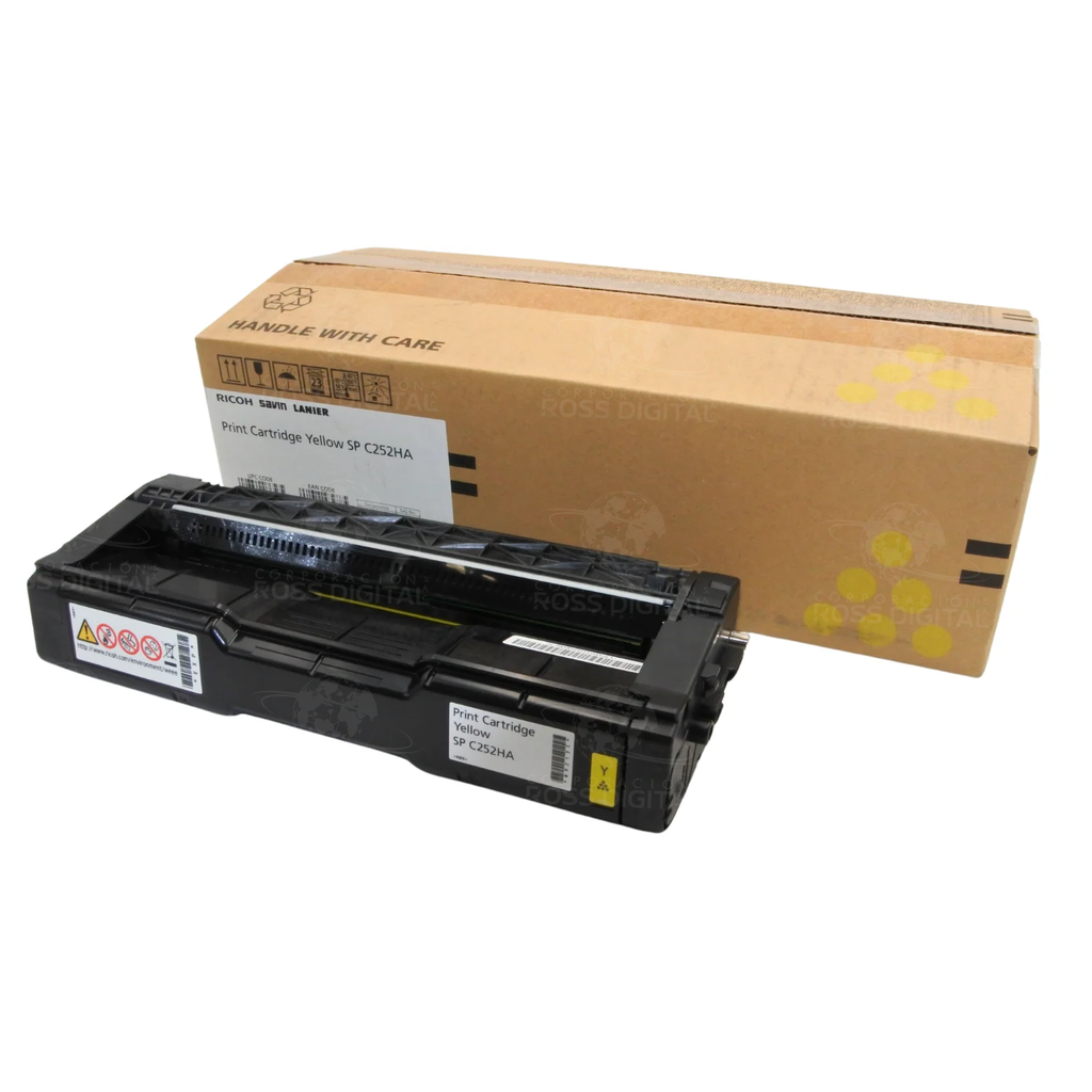 CARTUCHO DE TÓNER RICOH SP C252DN AMARILLO ORIGINAL
