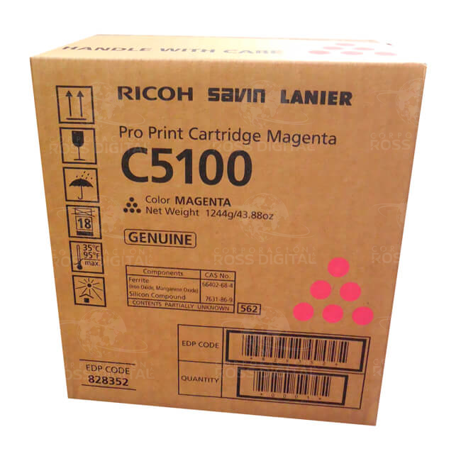CARTUCHO DE TÓNER RICOH PRO C5100 MAGENTA ORIGINAL