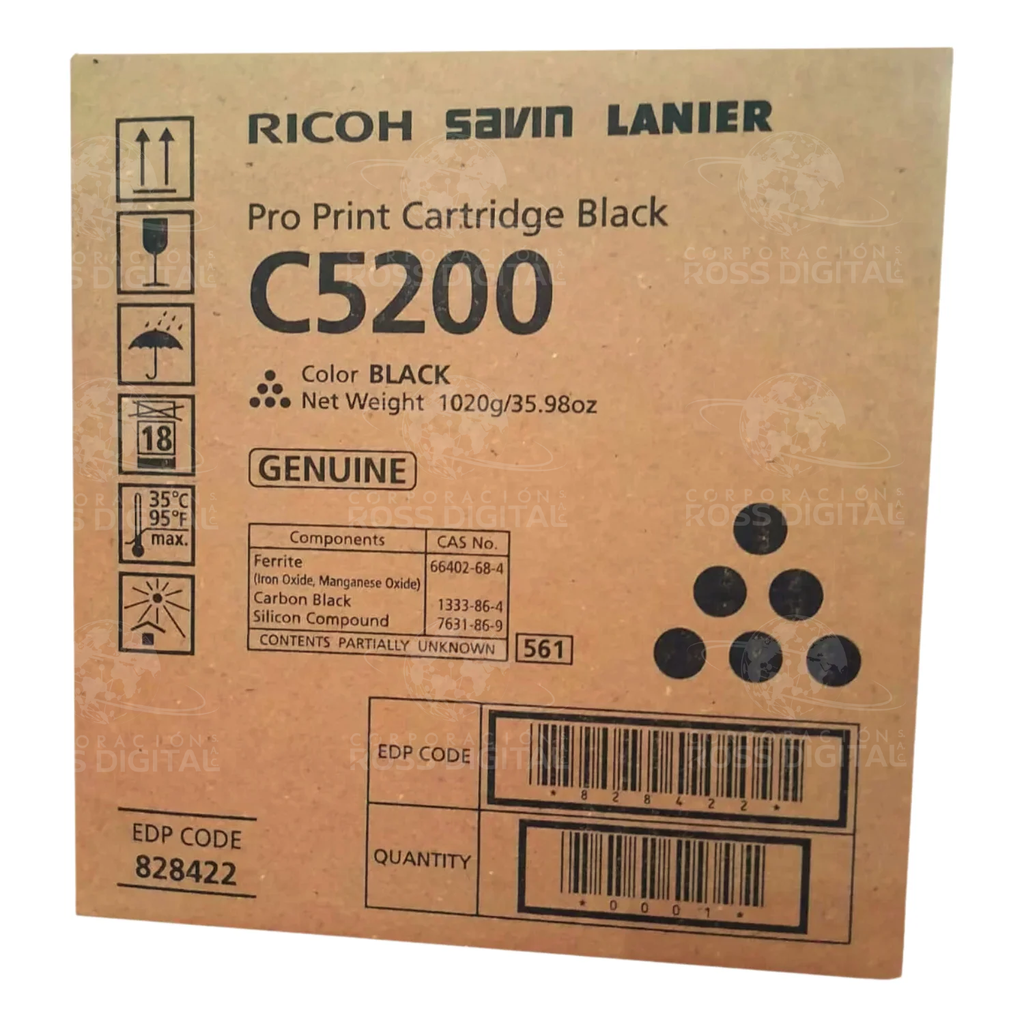 CARTUCHO DE TÓNER RICOH PRO C5200 NEGRO ORIGINAL