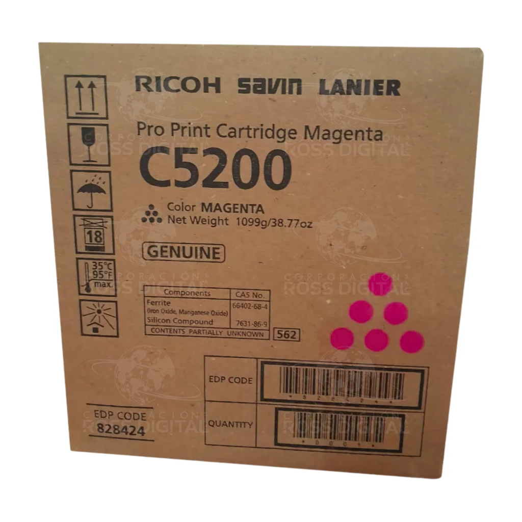 CARTUCHO DE TÓNER RICOH PRO C5200 MAGENTA ORIGINAL