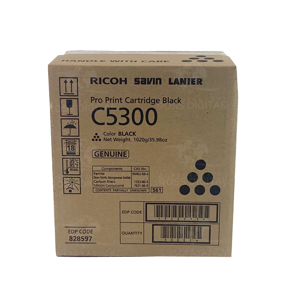 CARTUCHO DE TÓNER RICOH PRO C5300 NEGRO ORIGINAL