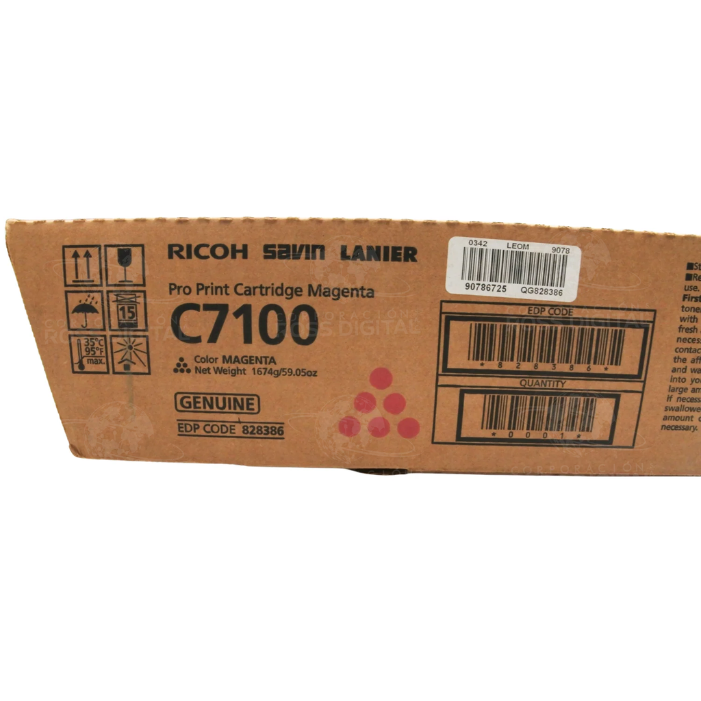 CARTUCHO DE TÓNER RICOH PRO C7100 MAGENTA ORIGINAL