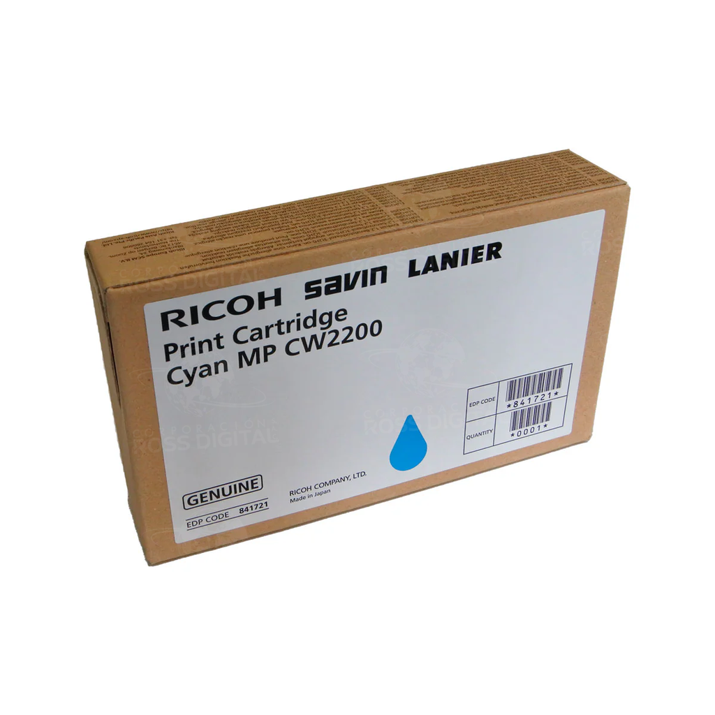 CARTUCHO DE TINTA RICOH MP CW 2200 - CIAN ORIGINAL
