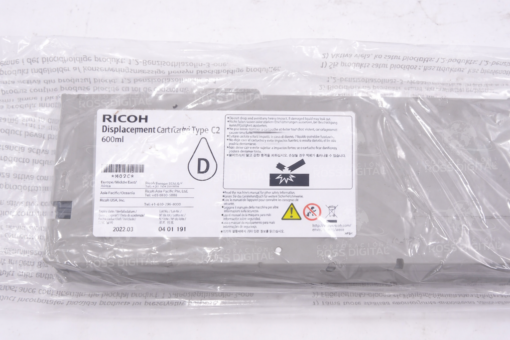 CARTUCHO DE DESPLAZAMIENTO TIPO C2 PARA RICOH PRO L5130 / L5160 ORIGINAL