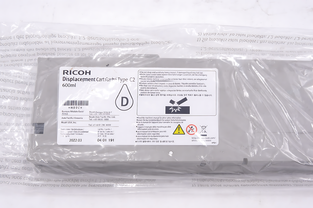 CARTUCHO DE DESPLAZAMIENTO TIPO C2 PARA RICOH PRO L5130 / L5160 ORIGINAL