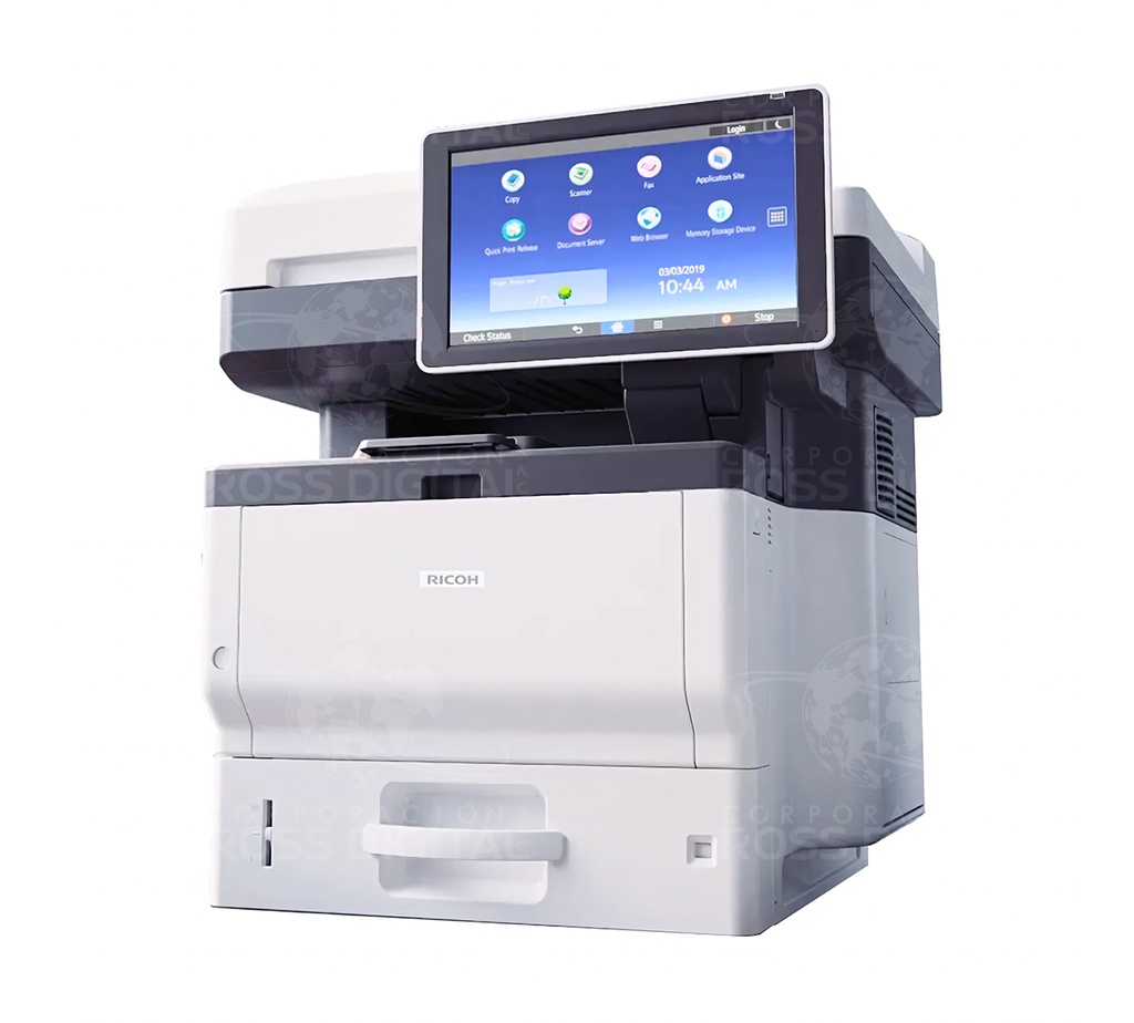 Fotocopiadora Multifuncional Láser Ricoh IM 430F, Monocromática, A4, 43 ppm, Imprime, Copia, Escanea, Fax.