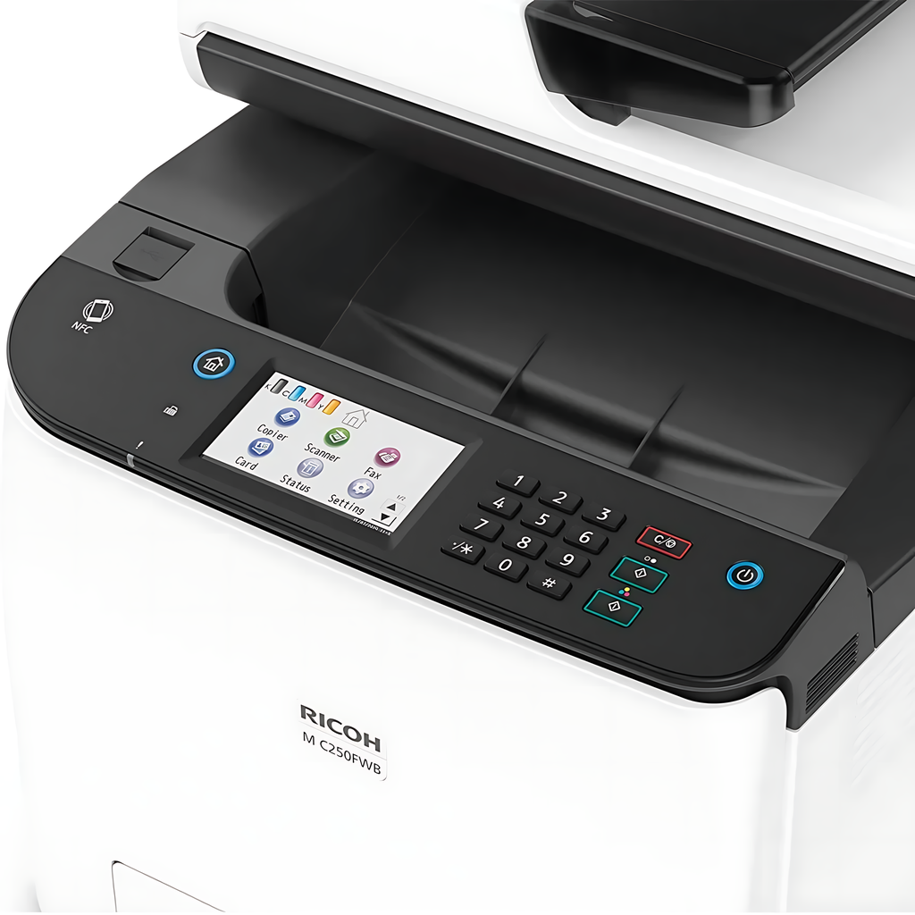 Fotocopiadora RICOH M C250FW – Impresora Láser Multifuncional Color A4 Semi-Nueva