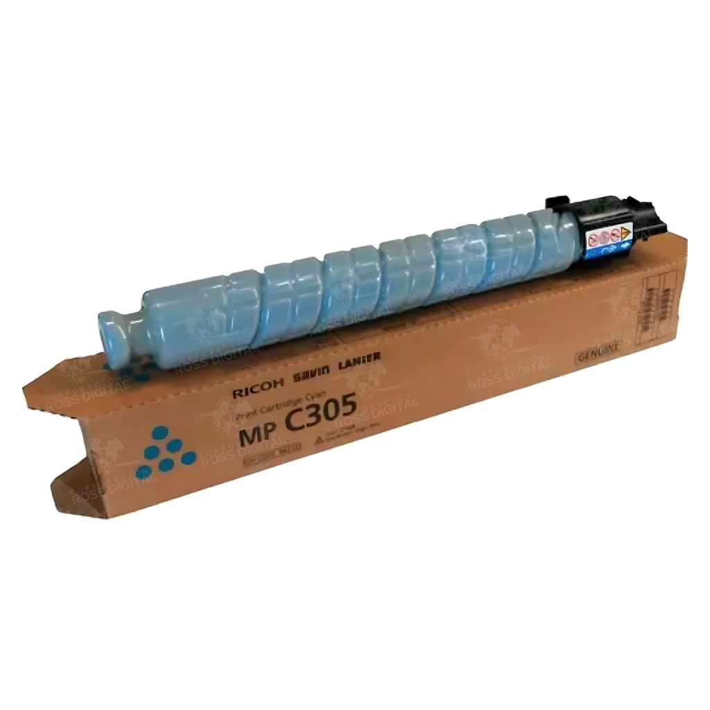 CARTUCHO DE TÓNER RICOH MP C305 CIAN ORIGINAL