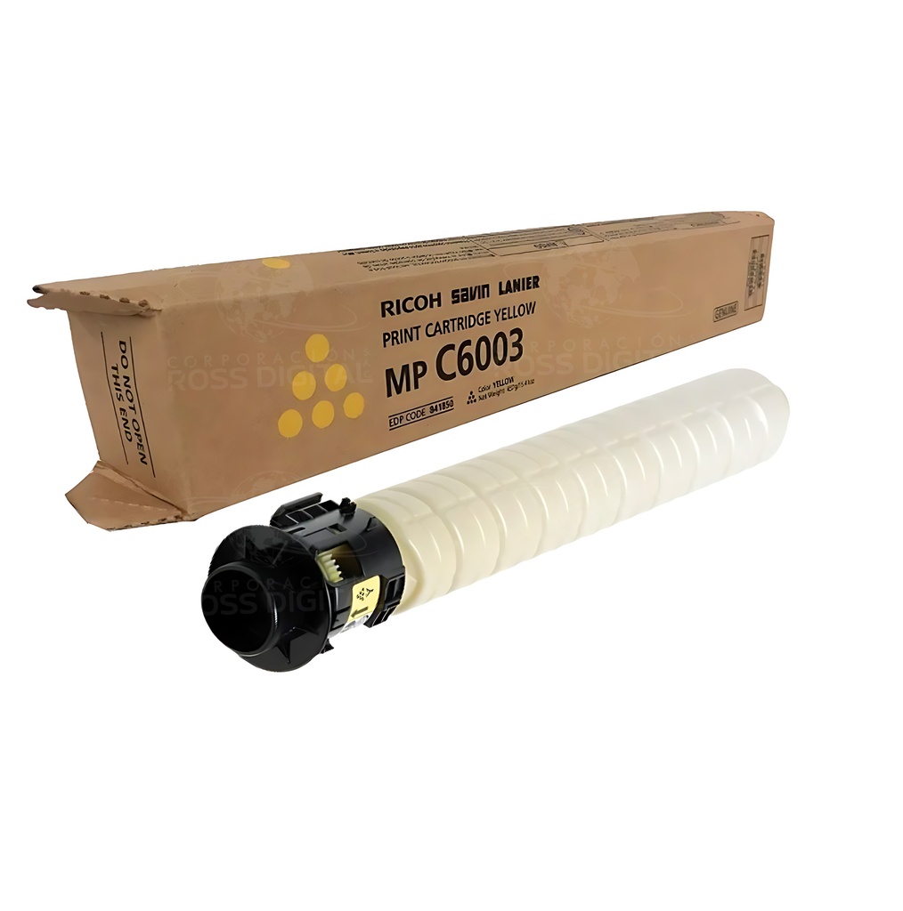 CARTUCHO DE TÓNER RICOH MP C6003 AMARILLO ORIGINAL