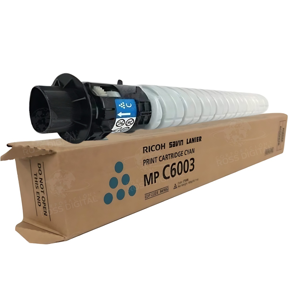 CARTUCHO DE TÓNER RICOH MP C6003 CIAN ORIGINAL