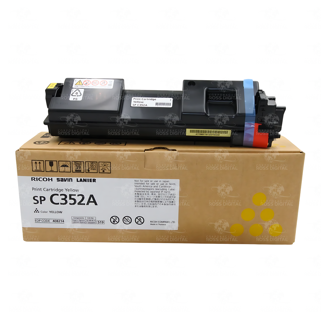 Cartucho De Toner Amarillo Original Ricoh Sp C352