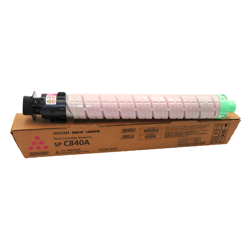 CARTUCHO DE TÓNER RICOH SP C840DN MAGENTA ORIGINAL