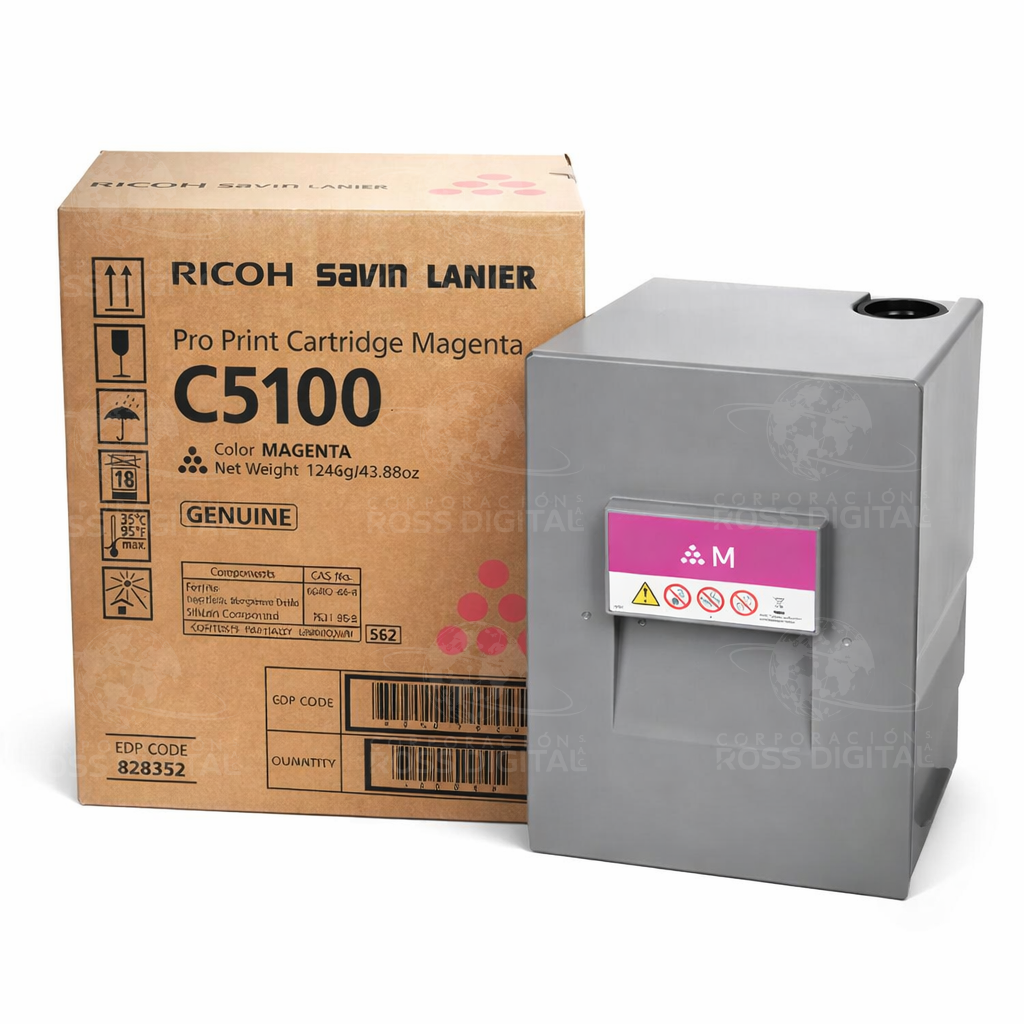 CARTUCHO DE TÓNER RICOH PRO C5100 MAGENTA ORIGINAL
