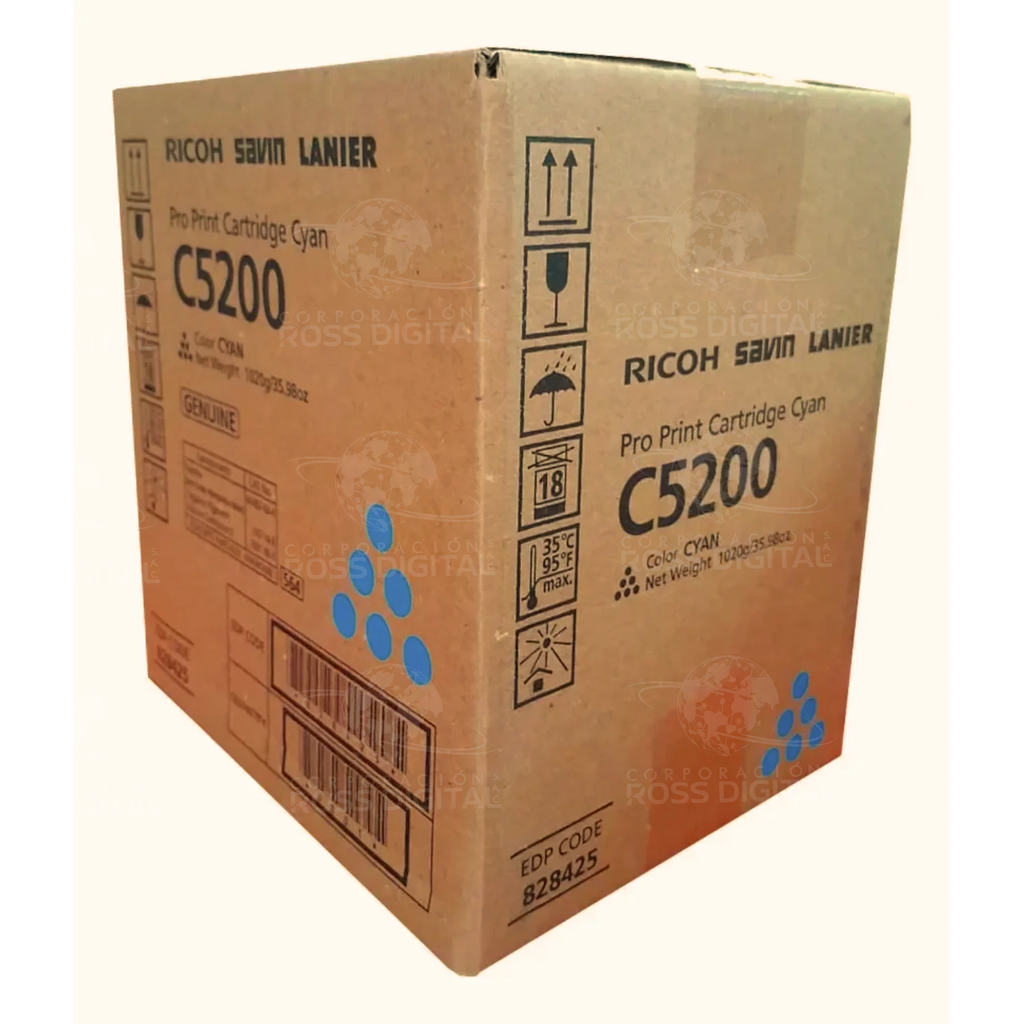 CARTUCHO DE TÓNER RICOH PRO C5200 CIAN ORIGINAL