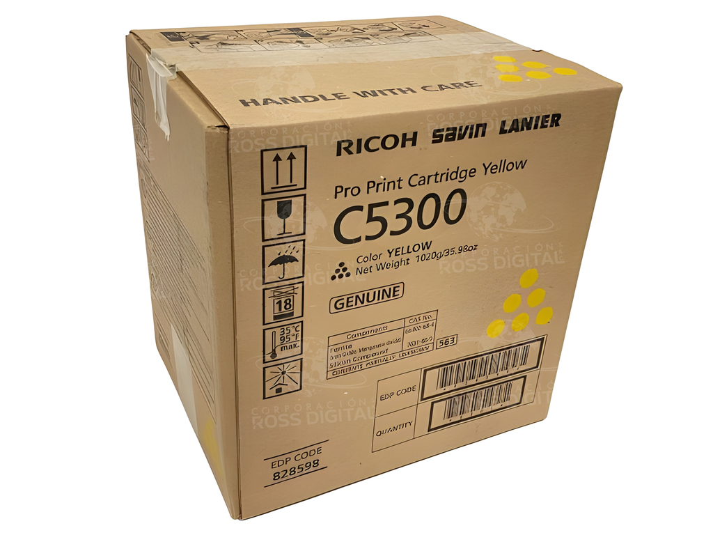 CARTUCHO DE TÓNER RICOH PRO C5300 AMARILLO ORIGINAL