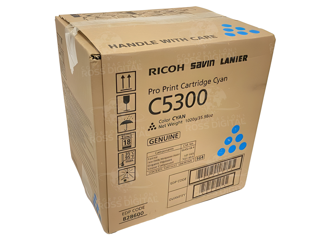 CARTUCHO DE TÓNER RICOH PRO C5300 CIAN ORIGINAL