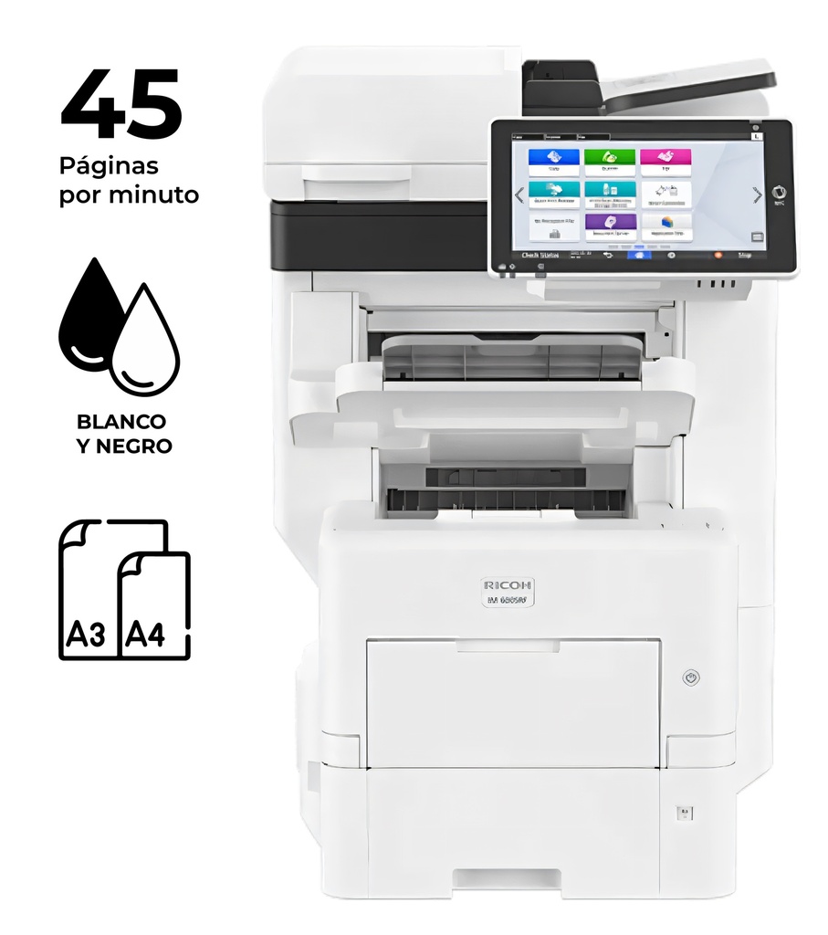 Fotocopiadora Ricoh IM 600F – Impresora Láser Monocromática A4