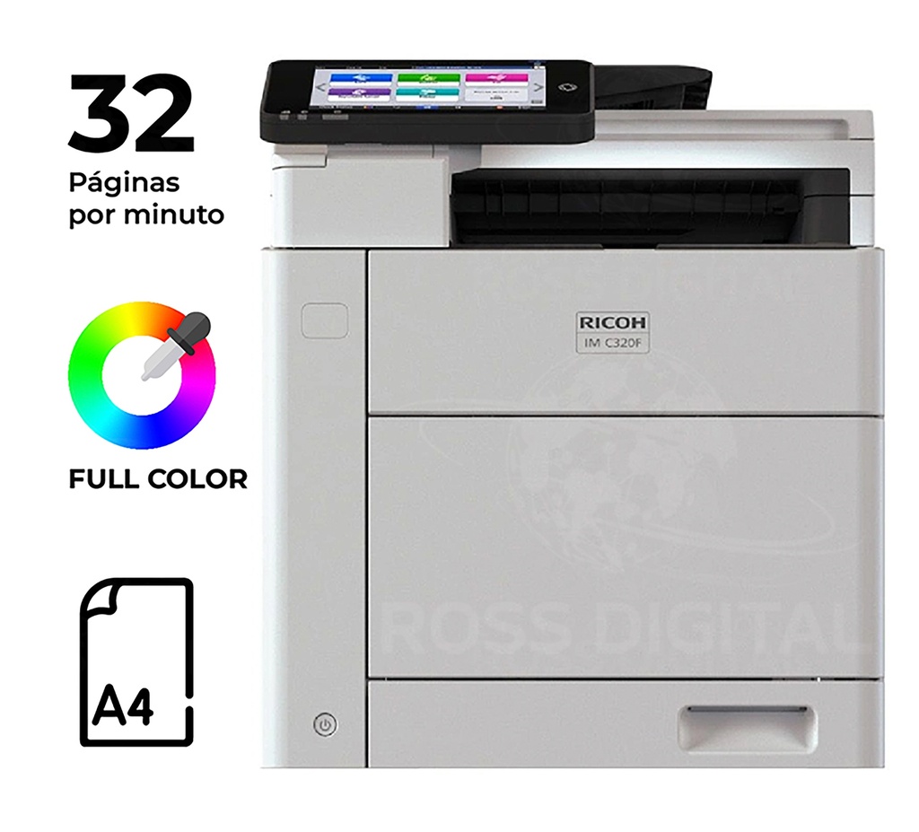 Fotocopiadora RICOH IM C320F – Impresora Láser Multifuncional Color A4