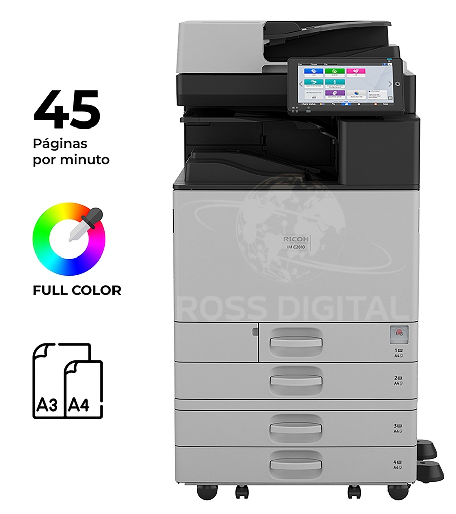 Fotocopiadora RICOH IM C4510 – Impresora Láser Multifuncional Color A3 - SPDF